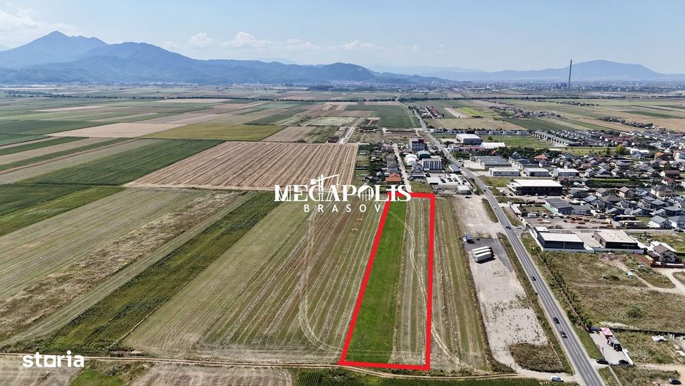 Teren extravilan 10.900 mp, Săcele, vizavi de cartier Izvor