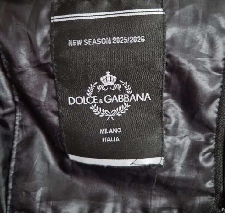 Jachetă de puf neagră Dolce & Gabbana