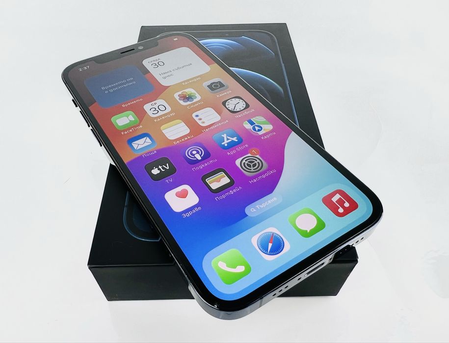 Apple iPhone 12 Pro 128GB Pacific Blue Перфектен! Гаранция!