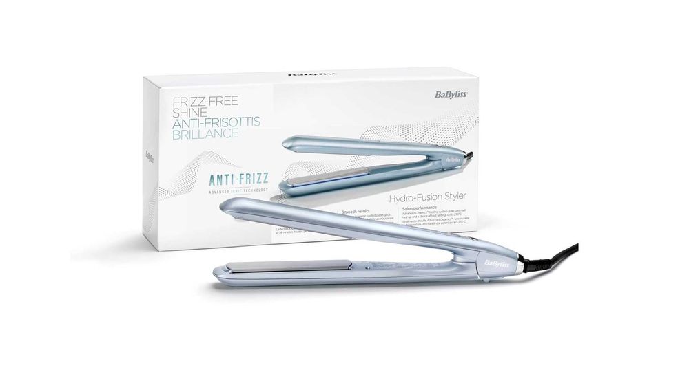 Преса за коса BaByliss HydroFusion ST573E Синя , до 230°C , кабел 2,5м
