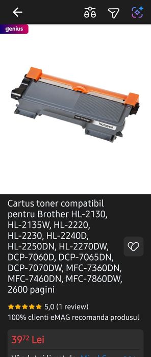 Imprimanta Brother laser monocrom