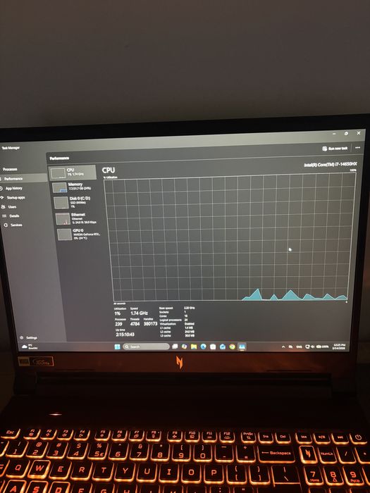 Laptop gaming acer nitro