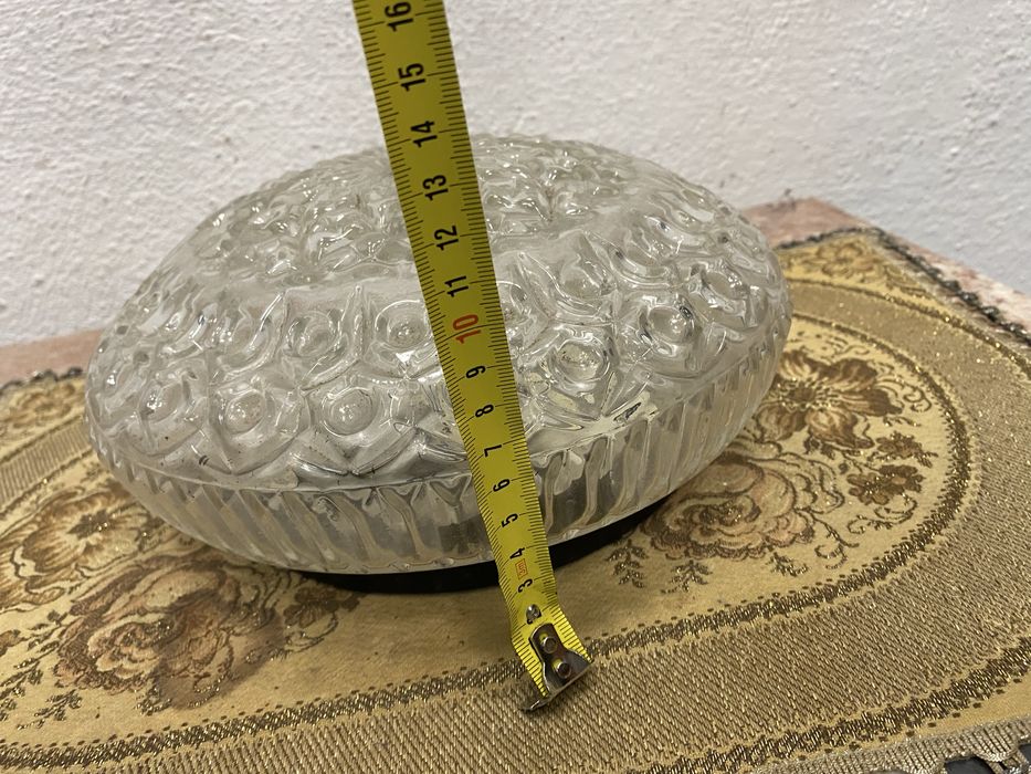 Немска винтидж лампа с кристален плафон