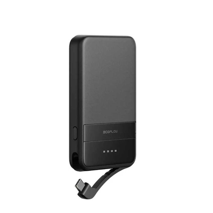 Преносима батерия EcoFlow RAPID Magnetic Power Bank 5000 mAh – черна