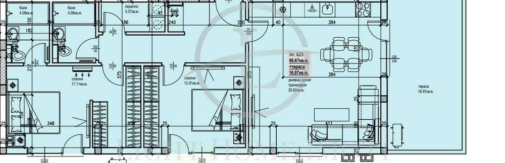 Продава се Тристаен апартамент в Пловдив, Остромила - 133 кв.м за 1152 €/кв.м - Снимка #3