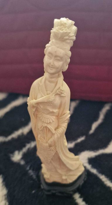 2 buc - Statuetă chinezească vintage zeița Guanyin