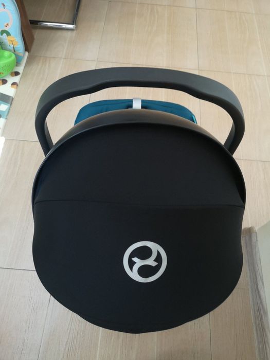 Детско столче за кола Cybex Gold Тюркоаз+база+адаптори - като нови
