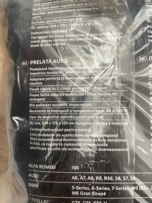 Husa prelata  auto marime XL ,SUV