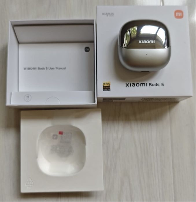 Xiaomi Buds 5 Wireless, Titan Gray, în stare excelentă