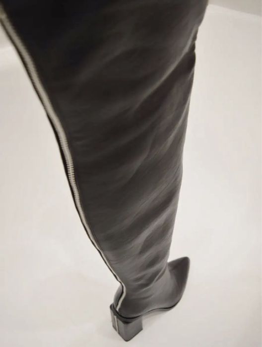 Ботфорты новые кожа