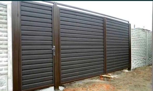 Сдвижные ворота.