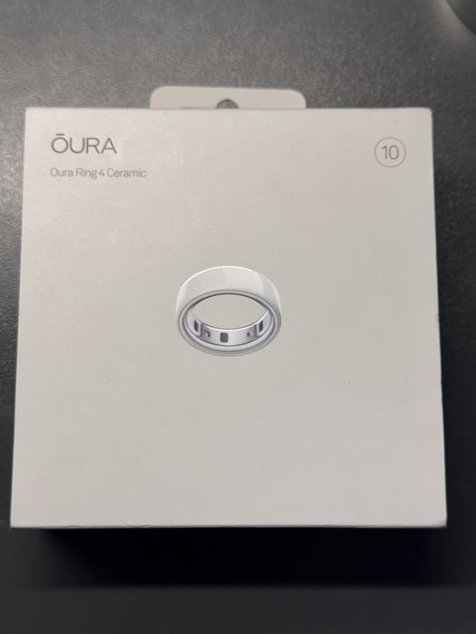 Кольцо oura ring 4 ceramic/ cloud 10 размер
