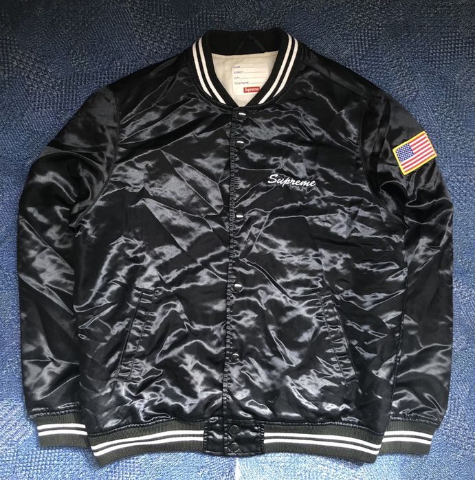 Supreme Flag Bomber Jacket ОРИГИНАЛНО мъжко яке - L DEADSTOCK / RARE