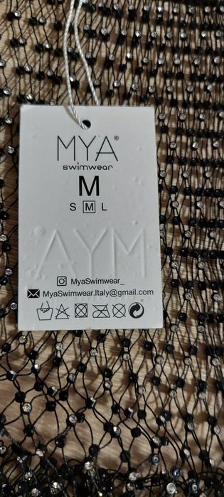 Плажна туника  с камъчета