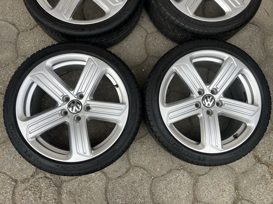 Jante aliaj 5x112mm, anvelope vara 225/40 R18, VW Golf 5/6/7/8 Touran Eos Jetta, Seat, Skoda, Audi A3