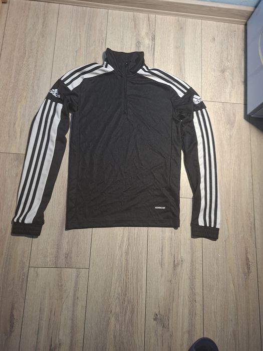 Adidas 3 stripes half zip slim