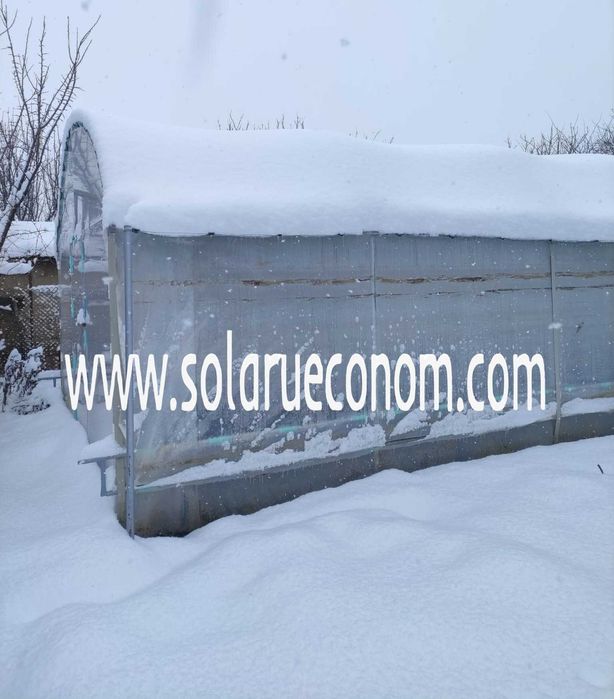 Solarii (sere) cu aerisiri laterale, pe toată lungimea pereților