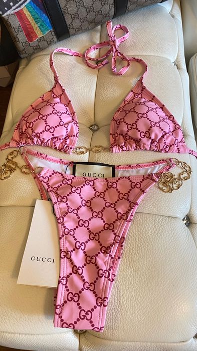 бански бикини S/M/L* Gucci PINK TECHNICAL **floral