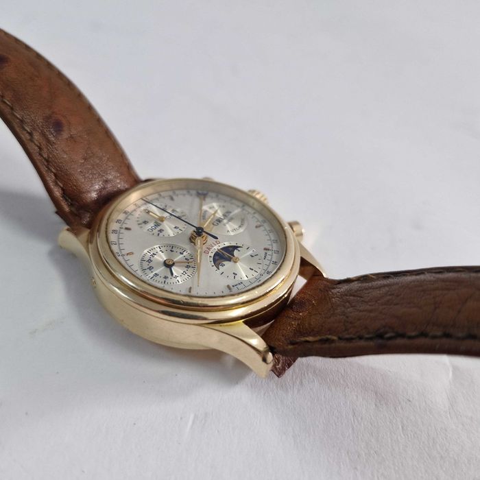 Liquid Money vinde - Ceas Aur 18K Gruen David Cronograf, moon phase