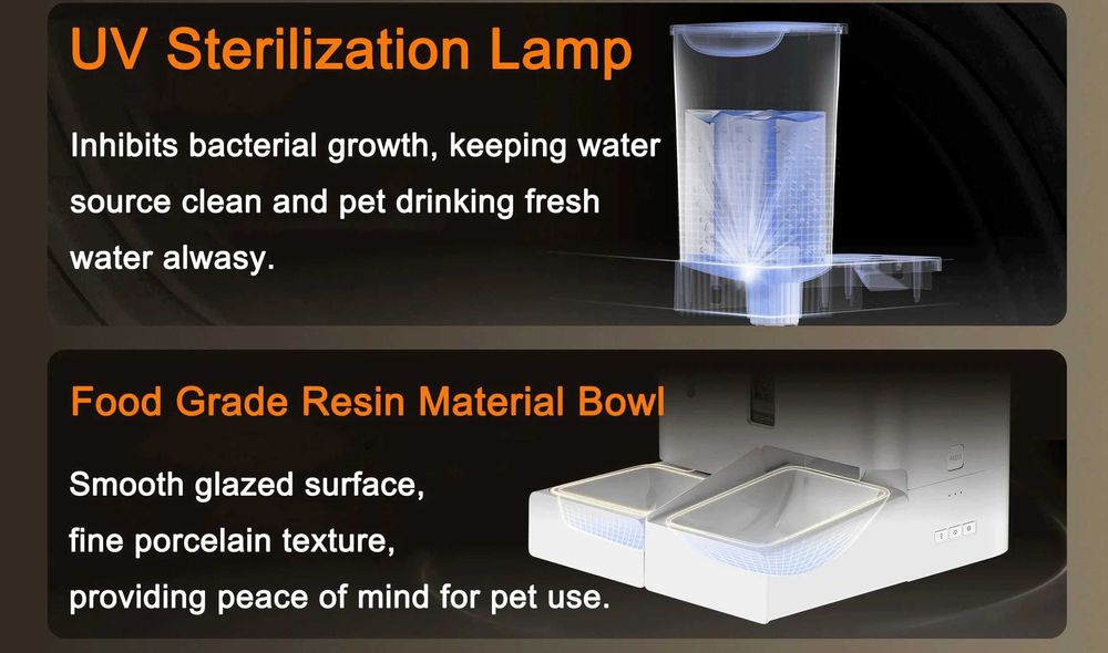 Автоматична хранилка за куче и котка с камера и Wi-Fi управление