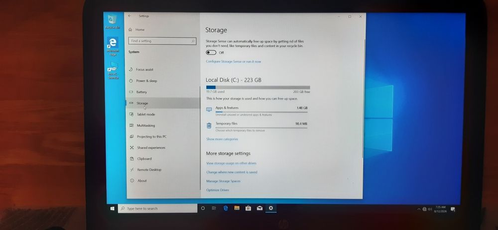 Laptop Hp 250 G4     ssd 240Gb    ram4G