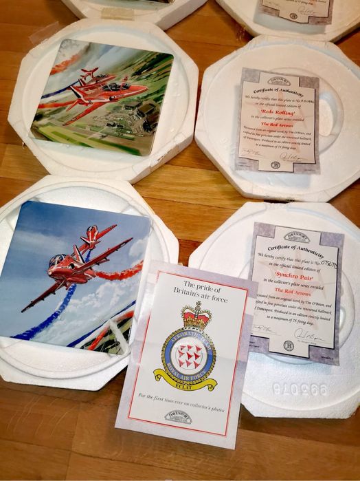 Антикварни порцеланови чинии плочки 3 бр. лимитирани колекционерски !