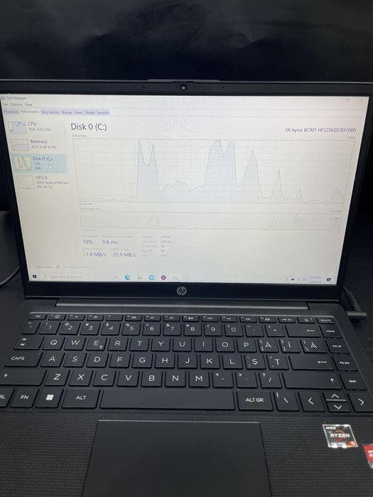 Laptop HP TPN-1141 / Ryzen 5 5720u / 256Gb ssd / 8GB RAM #40590