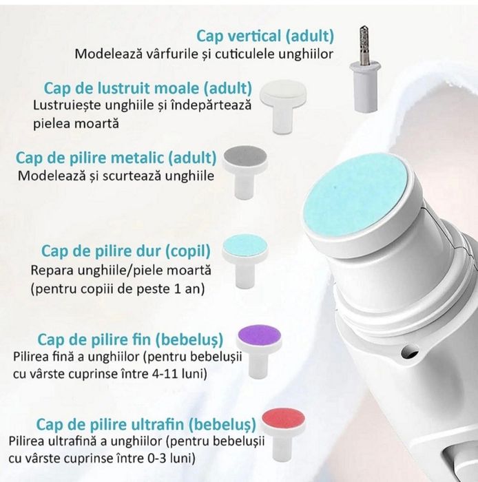 Pila de Unghii Profesionala pentru Bebelusi