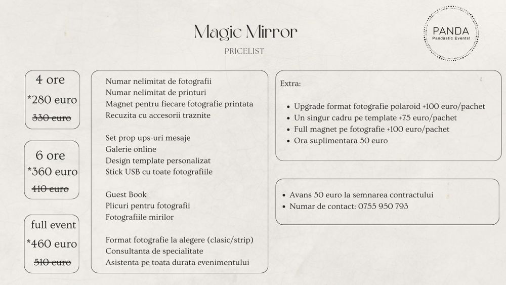 Oglinda foto - Magic Mirror Arad