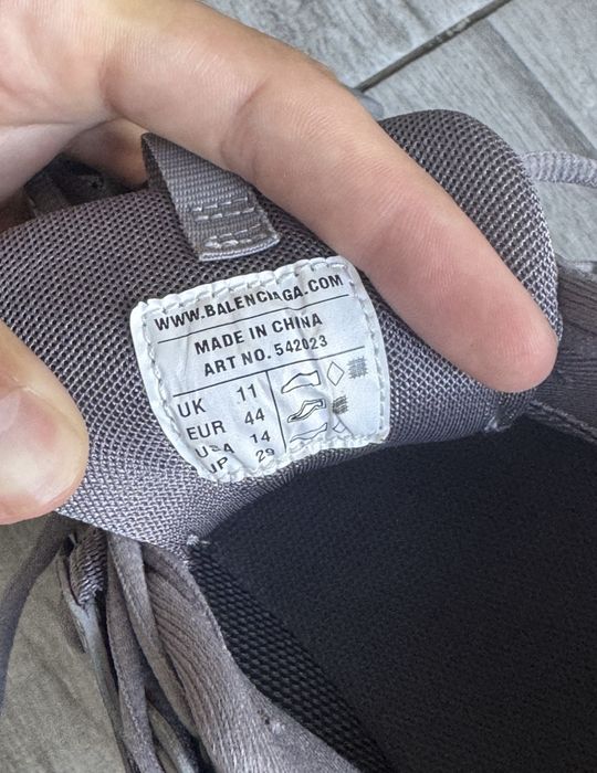 Balenciaga track gri 44