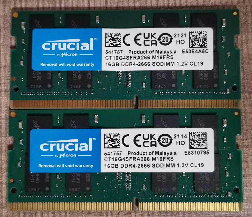 памет RAМ SODIMM 2x 16Gb (32Gb) DDR4 2666