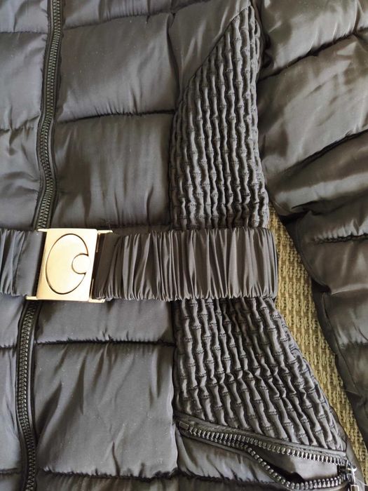 Вталено черно зимно яке