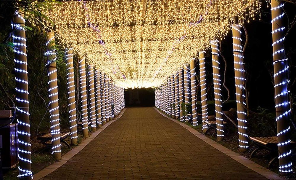 НОВО Светещи LED маркучи  Многоцветен RGB и БЯЛ  за украса за коледа