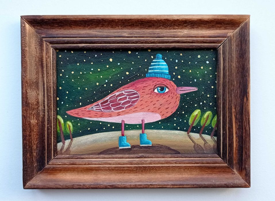 Картина акрилом в рамке