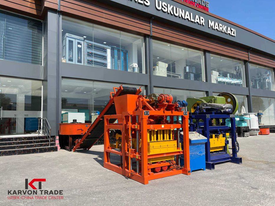 Шлакоблок станок ленточный QTJ4-28 | Shlakoblok stanok avtomat