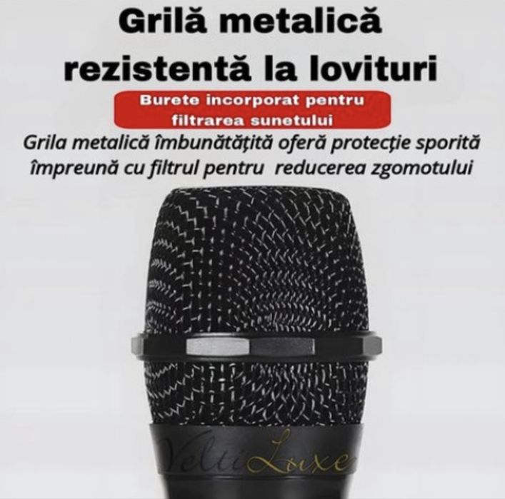 Set 2 Microfoane Profesionale, Led | Karaoke | Evenimente