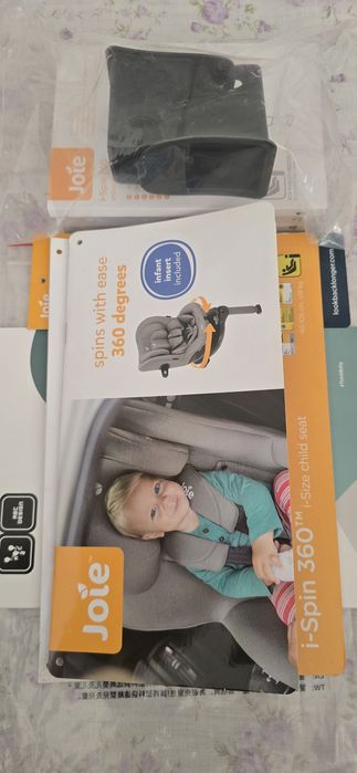Scaun auto Isofix, pentru copii 0-4 ani Joie i-Spin 360 i-size