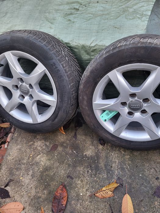 Vand jante originale audi a4 cauciucuri de iarna 215 /55/16