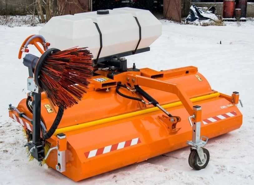 Perie asfalt cu colector si sistem stropire 240 cm
