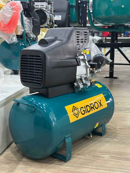 Безшумный воздушный компрессор Gidros kompressor 6L - 100L tovushsiz