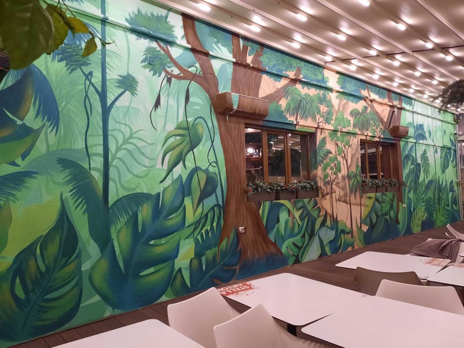 Graffiti interior/ exterior, pictura pereti