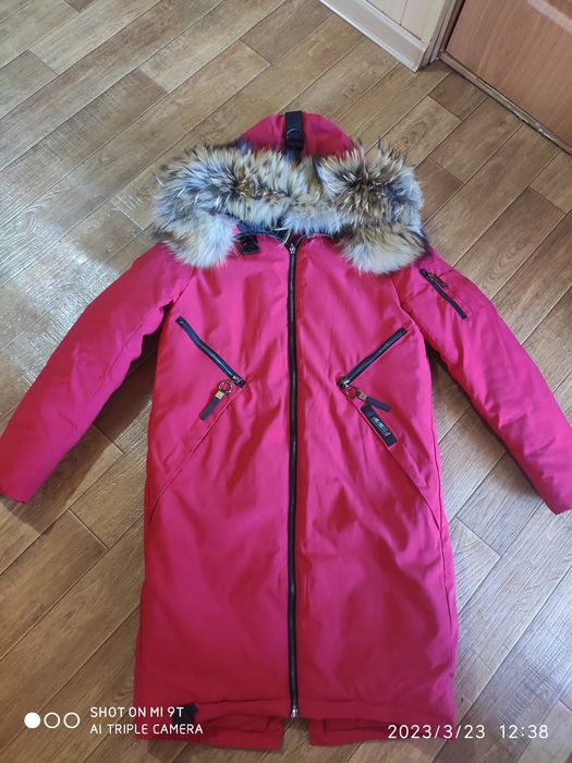 Женская парка натуральный мех