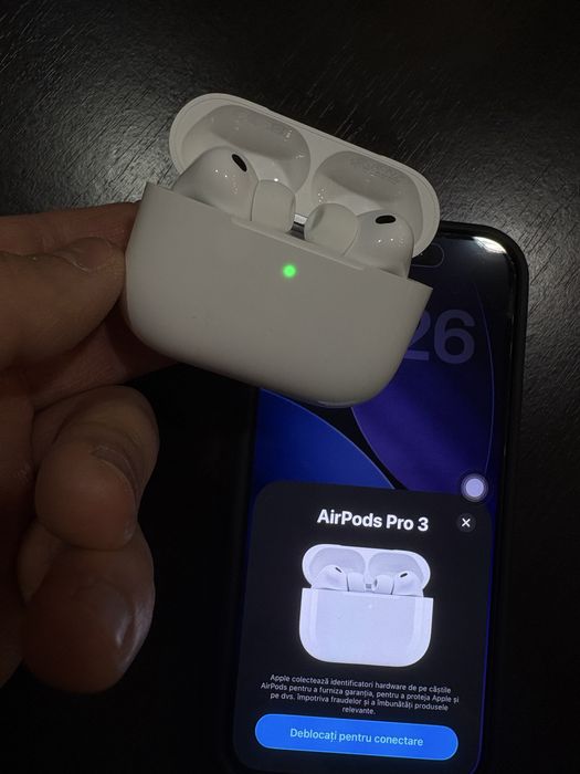 AirPods Pro 3 Sigilate,Compatibile iOS 26,productie UK cu serie valida
