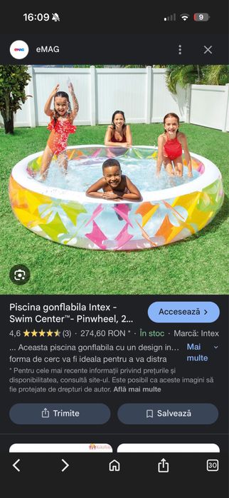 Piscina gonflabila intex