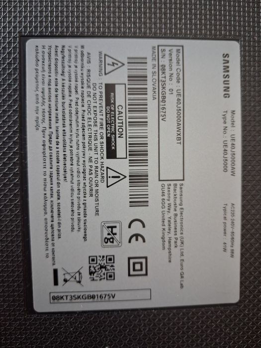 TV Samsung diagonală 108