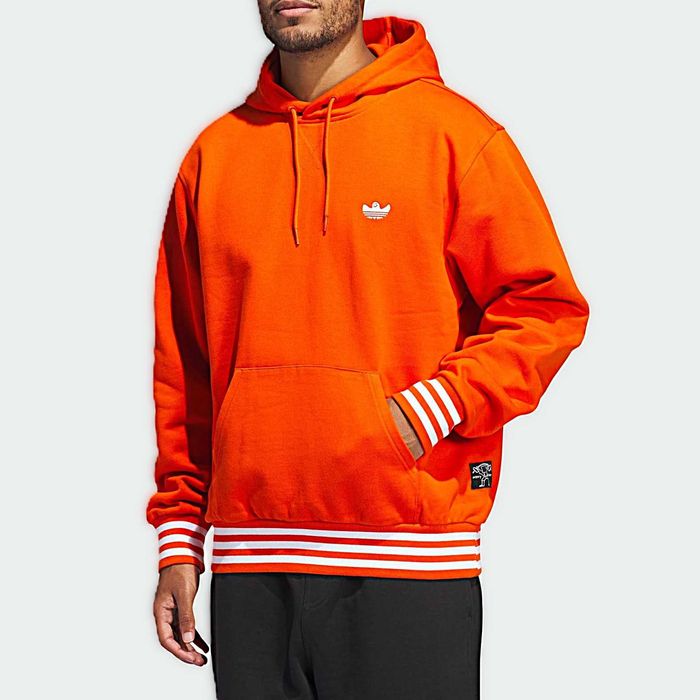 adidas Heavyweight Shmoofoil Pullover Hoodie Collegiate Orange