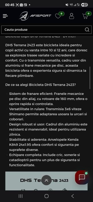 Bicicletă de vânzare