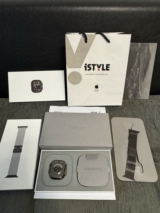 49mm Apple watch Ultra 2 iStyle Гаранция 2027г. Black Titanium TML