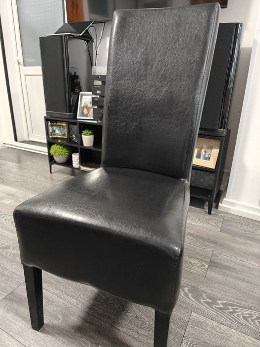 Scaune dining piele ecologica (preț pentru toate 4 buc)