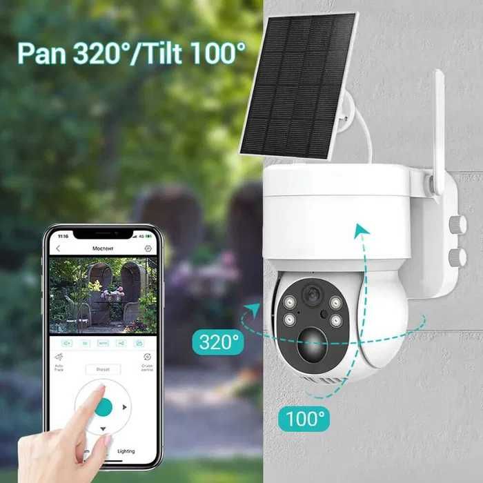 Соларна WiFi smart камера, FULL HD 12MP - iCSee